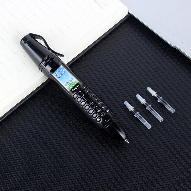 AK007 Mobile Phone, Multifunctional Remote Noise Reduction Back-clip Recording Pen with 0.96 inch Color Screen, Dual SIM Dual Standby, Support Bluetooth, GSM, LED Light, Handwriting