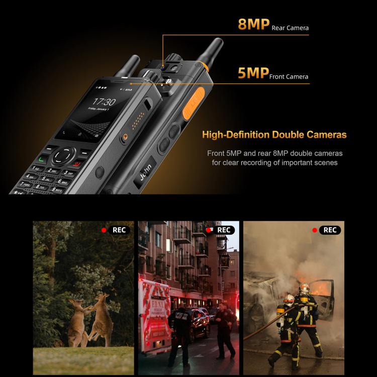 UNIWA F41 Rugged Phone, 1GB+8GB, 2.4 inch MediaTek MT6739 Quad Core,  4600mAh Battery, 21 Keys, Network: 4G  - Black