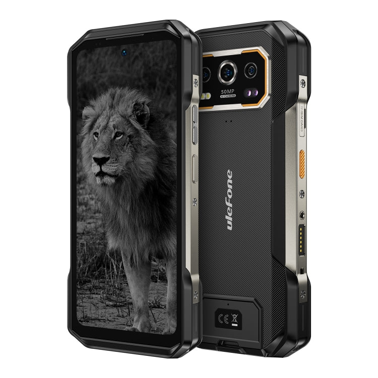 [HK Warehouse] Ulefone Armor 27 Pro Rugged Phone, 12GB+256GB, Night Vision, 10600mAh, 6.78 inch Android 14 MediaTek Dimensity 6300 Octa Core, Network: 5G, NFC  - Black