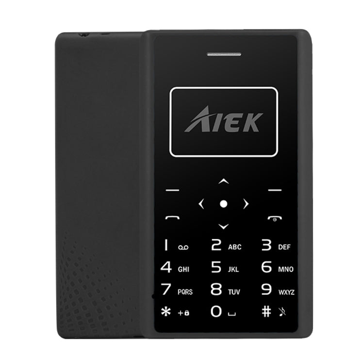 Aiek X7 Card Mobile Phone, Network: 2G, 0.96 inch Screen, Support MP3, LED Torch, FM, Alarm, QQ Function, 8GB TF Card