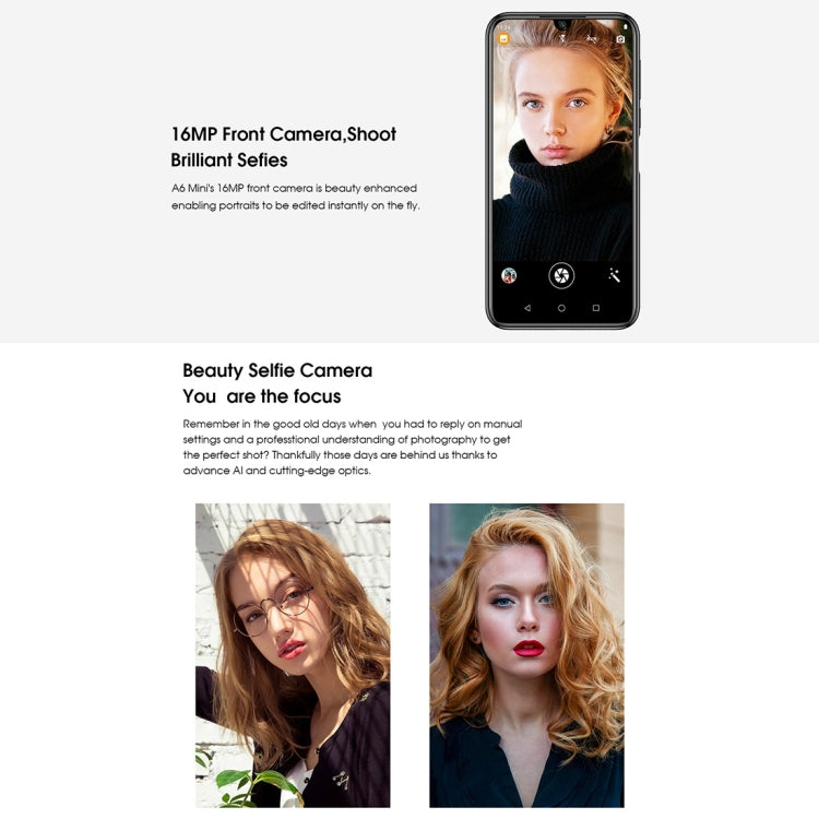 [HK Warehouse] ELEPHONE A6 mini, 4GB+32GB, Dual Back Cameras, Face ID & Fingerprint Identification, 5.71 inch Waterdrop Screen Android 9.0 MTK6761 Quad Core up to 2.0GHz, Network: 4G, OTG