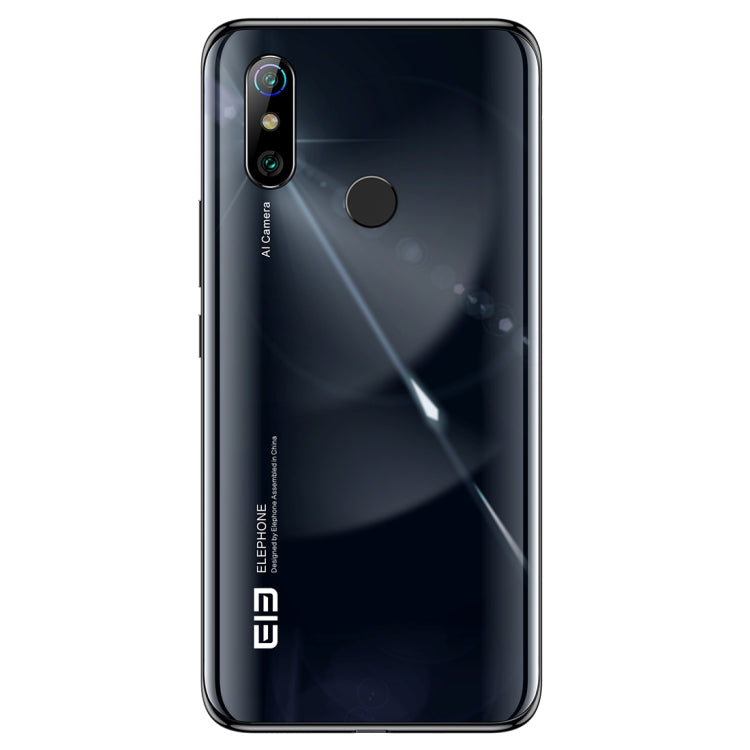 [HK Warehouse] ELEPHONE U3H / E6006, 48MP Camera, 6GB+128GB, Dual Back Cameras, Fingerprint Identification, 6.53 inch Punch-hole Screen Android  9.0 MTK6771T Helio P70 Octa Core up to 2.0GHz, Network: 4G, OTG(Black)