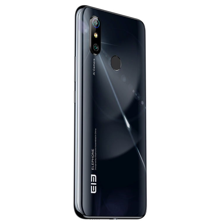 [HK Warehouse] ELEPHONE U3H / E6006, 48MP Camera, 6GB+128GB, Dual Back Cameras, Fingerprint Identification, 6.53 inch Punch-hole Screen Android  9.0 MTK6771T Helio P70 Octa Core up to 2.0GHz, Network: 4G, OTG(Black)