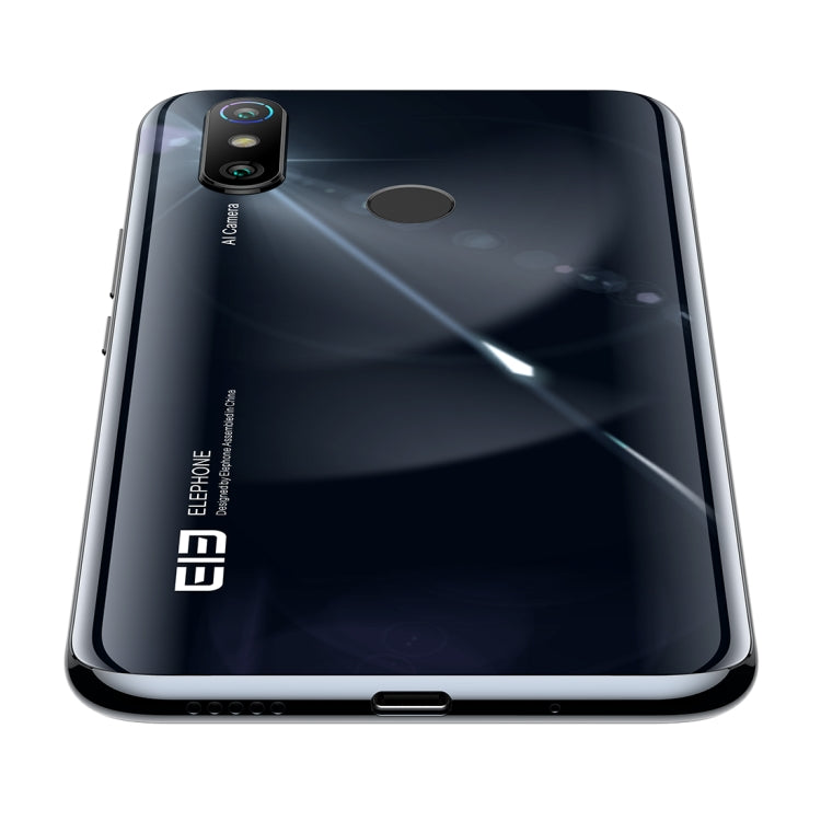 [HK Warehouse] ELEPHONE U3H / E6006, 48MP Camera, 6GB+128GB, Dual Back Cameras, Fingerprint Identification, 6.53 inch Punch-hole Screen Android  9.0 MTK6771T Helio P70 Octa Core up to 2.0GHz, Network: 4G, OTG(Black)
