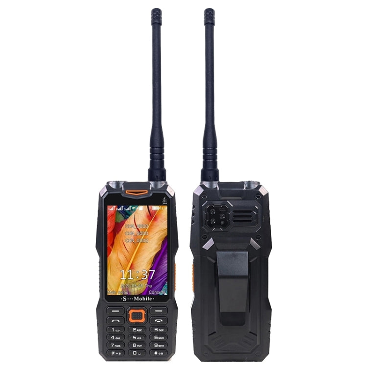 S999 Triple Proofing Elder Phone, Waterproof Shockproof Dustproof, 2400mAh Battery, 3.5 inch, 21 Keys, LED Flashlight, FM, Triple SIM, with Antenna