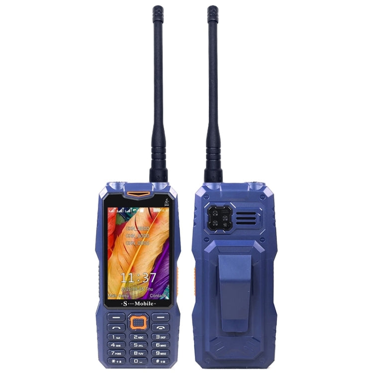 S999 Triple Proofing Elder Phone, Waterproof Shockproof Dustproof, 2400mAh Battery, 3.5 inch, 21 Keys, LED Flashlight, FM, Triple SIM, with Antenna