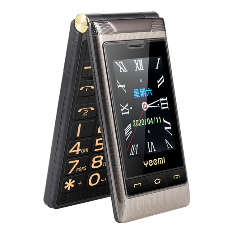 Mafam F10 Dual-screen Flip Phone, 2.8 inch Touch Display + 2.4 inch, 5900mAh Battery, Support FM, SOS, GSM, Family Number, Big Keys, Dual SIM