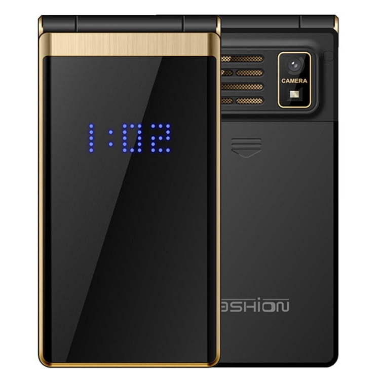 Mafam F120 Flip Phone, 2.4 inch, 5800mAh Battery, Support FM, SOS, External Time Display, GSM, Family Number, Big Keys, Dual SIM