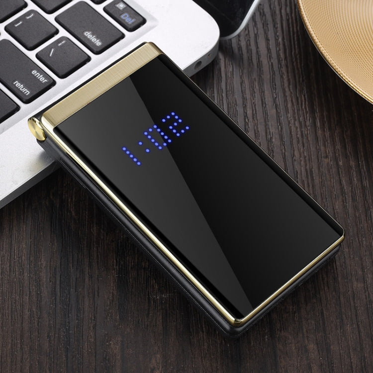 Mafam F120 Flip Phone, 2.4 inch, 5800mAh Battery, Support FM, SOS, External Time Display, GSM, Family Number, Big Keys, Dual SIM