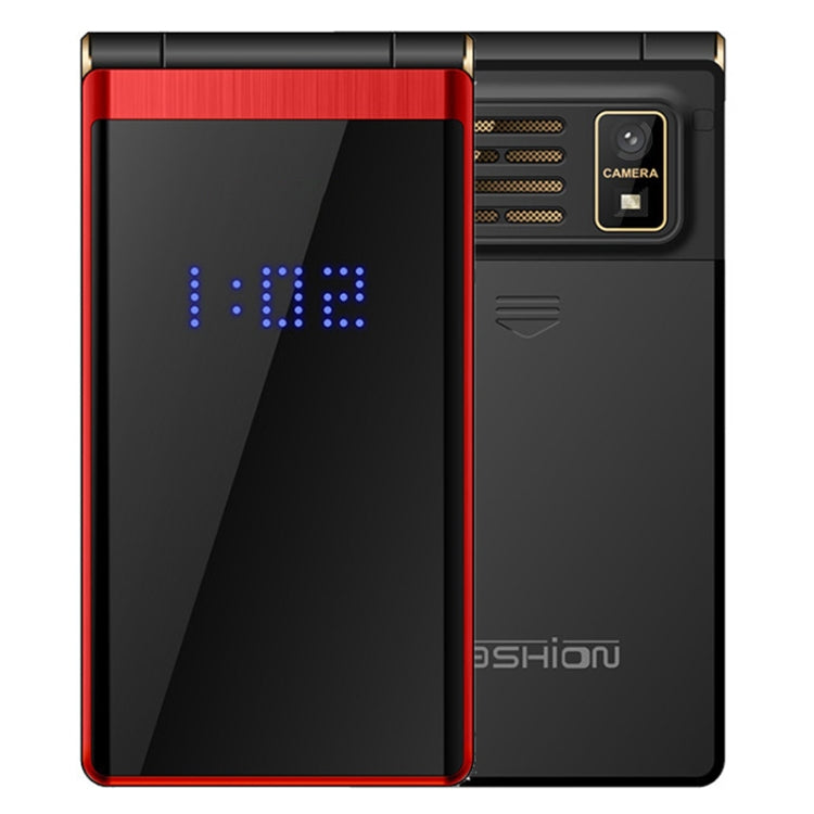 Mafam F120 Flip Phone, 2.4 inch, 5800mAh Battery, Support FM, SOS, External Time Display, GSM, Family Number, Big Keys, Dual SIM