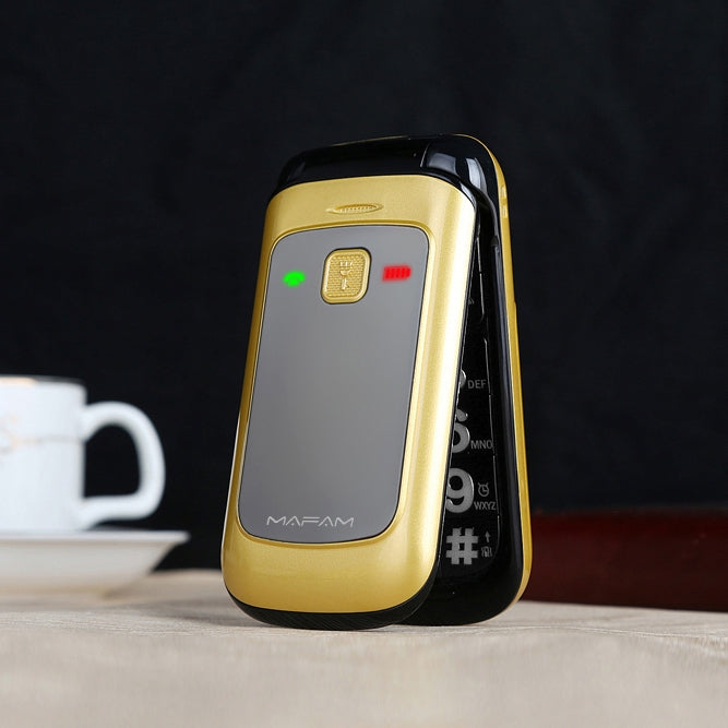 Mafam F138 Flip Phone, 2.4 inch, 32MB+32MB, Support FM, SOS, GSM, Magic Voice, Family Number, Big Keys, Dual SIM