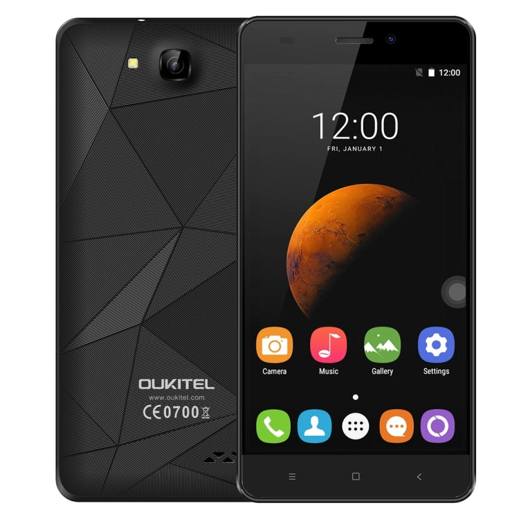 [HK Warehouse] OUKITEL C3 8GB, Network: 3G, 3D Diamond Designed Back Cover, 5.0 inch Android 6.0 MT6580 Quad Core 1.3GHz, RAM: 1GB