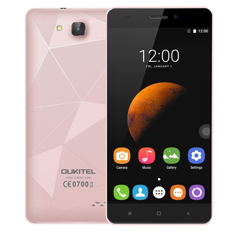 [HK Warehouse] OUKITEL C3 8GB, Network: 3G, 3D Diamond Designed Back Cover, 5.0 inch Android 6.0 MT6580 Quad Core 1.3GHz, RAM: 1GB