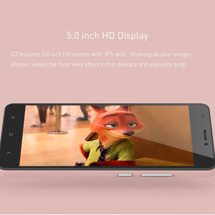 [HK Warehouse] OUKITEL C3 8GB, Network: 3G, 3D Diamond Designed Back Cover, 5.0 inch Android 6.0 MT6580 Quad Core 1.3GHz, RAM: 1GB