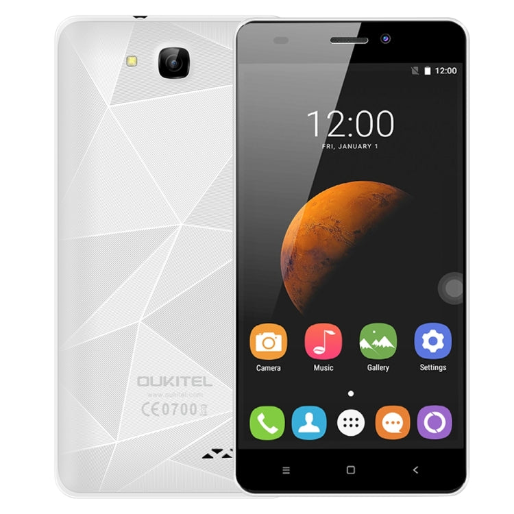 [HK Warehouse] OUKITEL C3 8GB, Network: 3G, 3D Diamond Designed Back Cover, 5.0 inch Android 6.0 MT6580 Quad Core 1.3GHz, RAM: 1GB