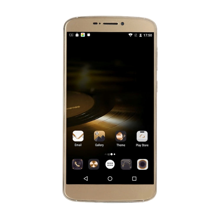 UHAPPY UP350, 2GB+16GB, Rear Fingerprint Unlocking, Dual SIM, Dual Camera, 2.5D 5.5 inch Android 6.0 Marshmallow MTK6737 Quad Core 1.3GHz, RAM: 2GB, Support OTG, WiFi, Bluetooth, GPS, FM, G-sensor, Network: 4G(Gold)