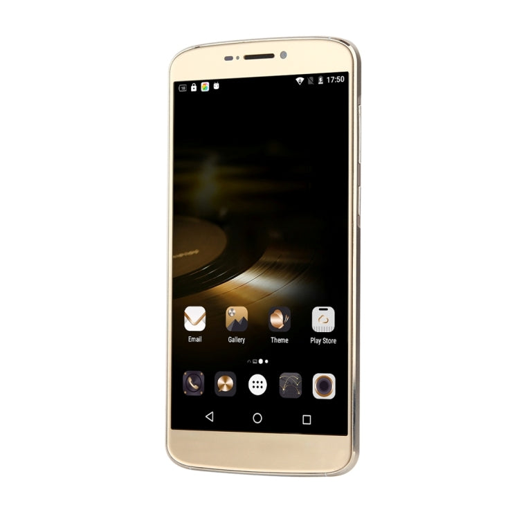 UHAPPY UP350, 2GB+16GB, Rear Fingerprint Unlocking, Dual SIM, Dual Camera, 2.5D 5.5 inch Android 6.0 Marshmallow MTK6737 Quad Core 1.3GHz, RAM: 2GB, Support OTG, WiFi, Bluetooth, GPS, FM, G-sensor, Network: 4G(Gold)