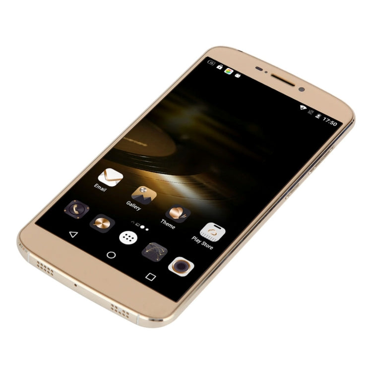 UHAPPY UP350, 2GB+16GB, Rear Fingerprint Unlocking, Dual SIM, Dual Camera, 2.5D 5.5 inch Android 6.0 Marshmallow MTK6737 Quad Core 1.3GHz, RAM: 2GB, Support OTG, WiFi, Bluetooth, GPS, FM, G-sensor, Network: 4G(Gold)