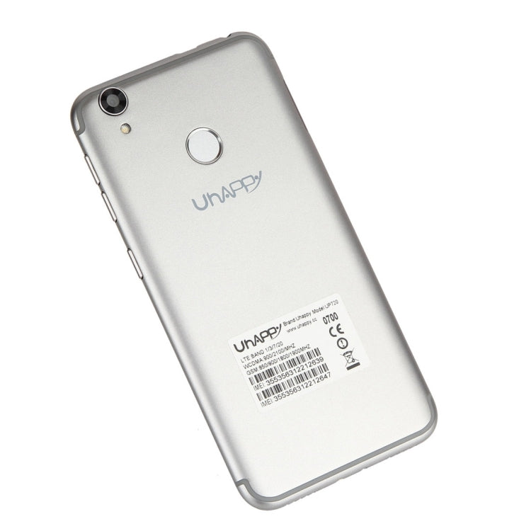 UHAPPY UP720, 2GB+16GB, Rear Fingerprint Unlocking, Dual SIM, Dual Camera, 2.5D 5.0 inch Android 6.0 MTK6737 Quad Core 1.3GHz, Support WiFi, Bluetooth, GPS, FM, G-sensor, Network: 4G