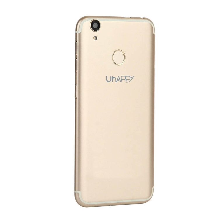 UHAPPY UP720, 2GB+16GB, Rear Fingerprint Unlocking, Dual SIM, Dual Camera, 2.5D 5.0 inch Android 6.0 MTK6737 Quad Core 1.3GHz, Support WiFi, Bluetooth, GPS, FM, G-sensor, Network: 4G