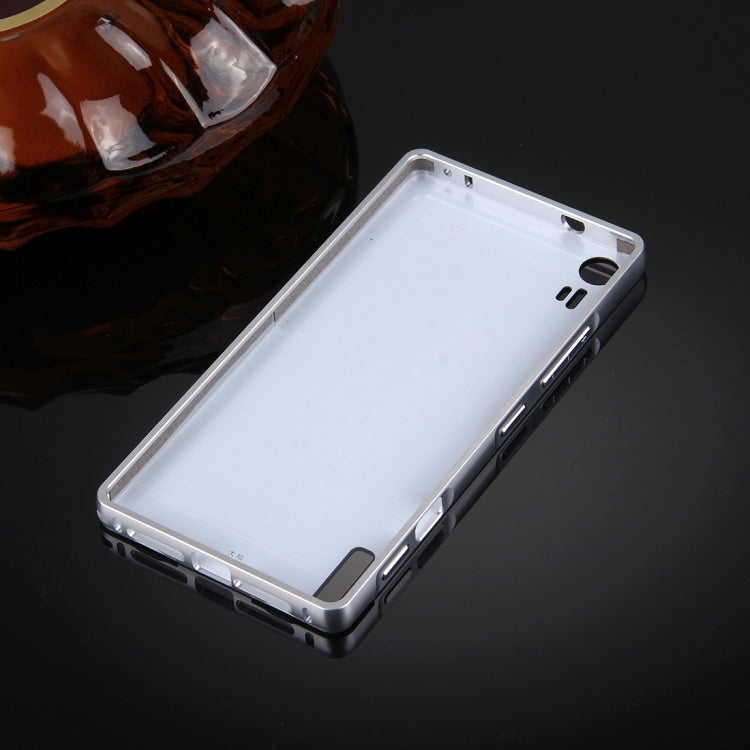 2 in 1 for Lenovo Vibe Shot / Z90 (S-MPH-1999) Metal Frame Back Shell Cover + Tempered Glass Screen Film Protector