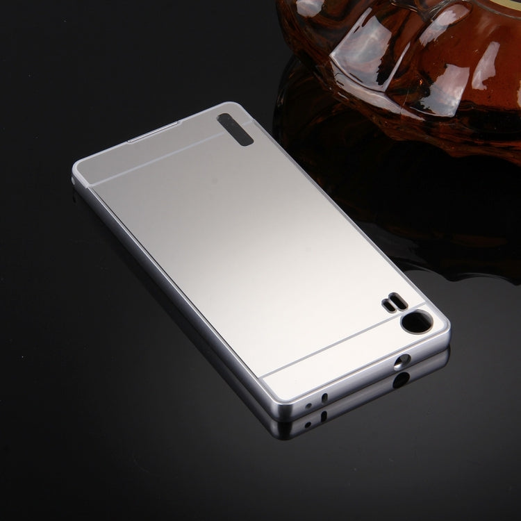 2 in 1 for Lenovo Vibe Shot / Z90 (S-MPH-1999) Metal Frame Back Shell Cover + Tempered Glass Screen Film Protector