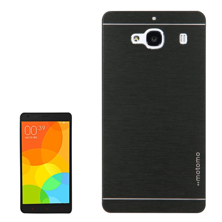 For Xiaomi  Redmi 2 Motomo Brushed Texture Metal Protective Back Case