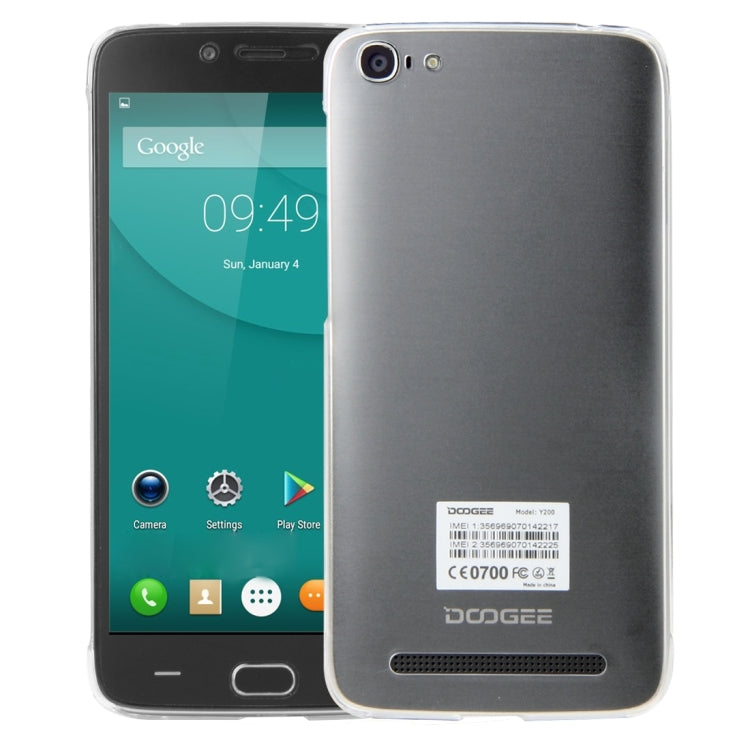 Plastic Hard Protective Case for DOOGEE Y200(Transparent)