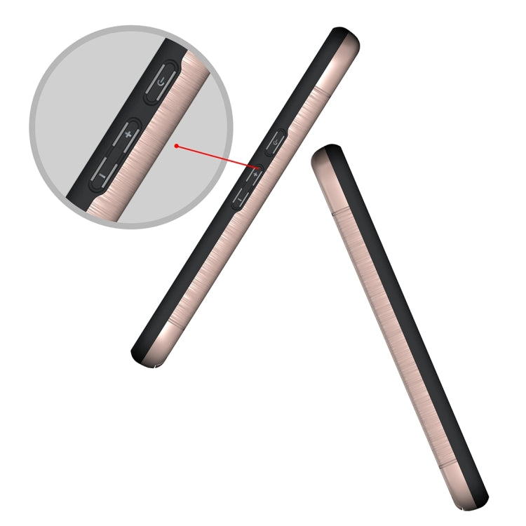 For Motorola Moto G4 & G4 Plus Brushed Texture Separable TPU + PC Combination Back Case with Card Slot & Holder