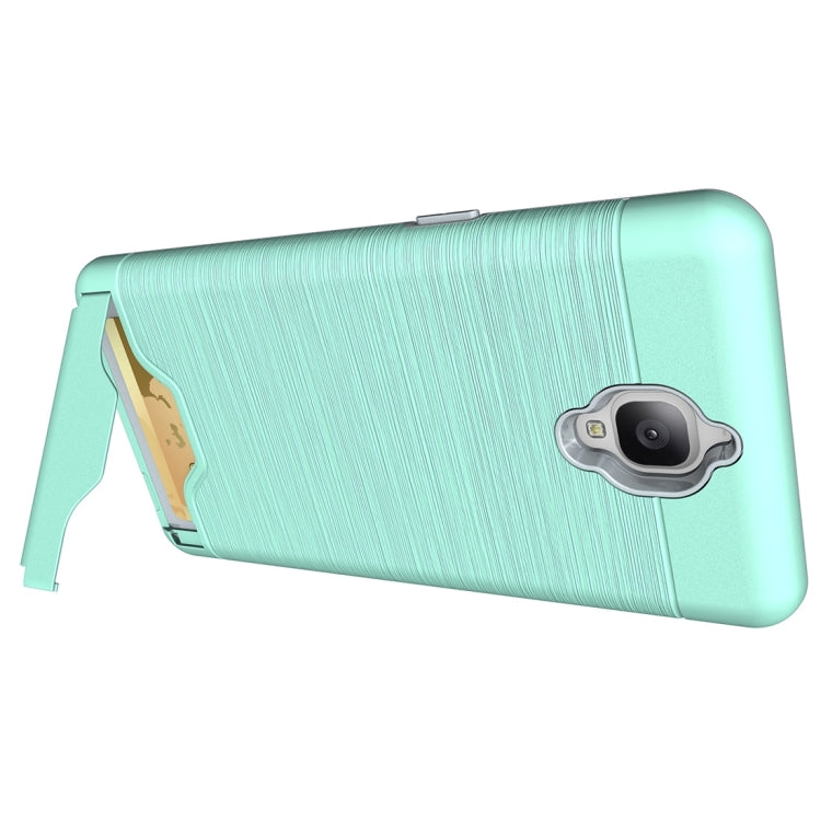 For OnePlus  3 Brushed Texture Separable TPU + PC Combination Back Case with Card Slot & Holder