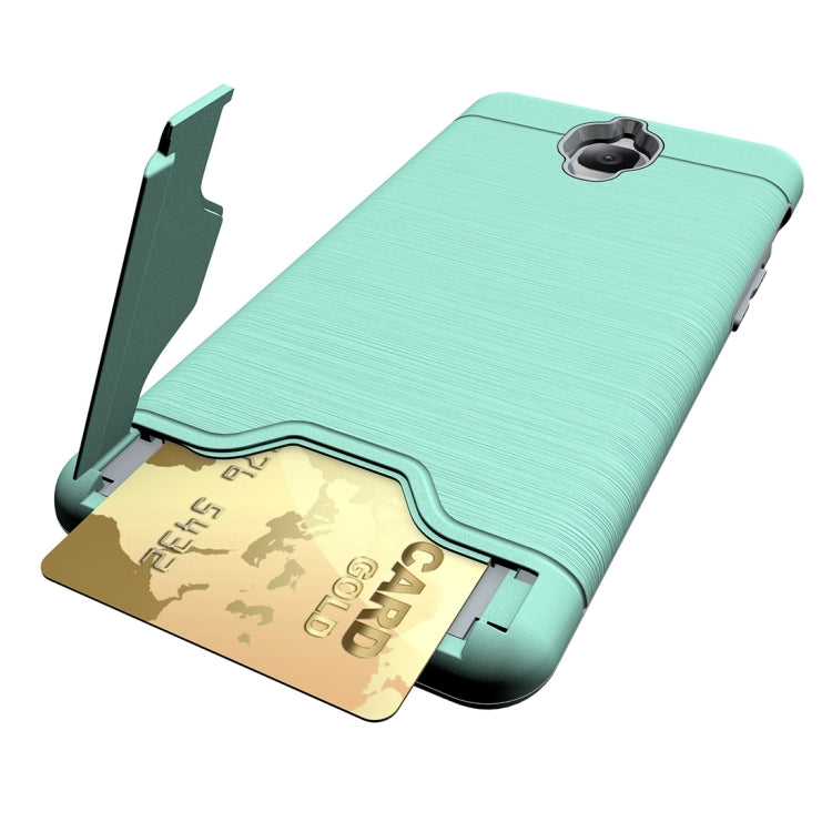 For OnePlus  3 Brushed Texture Separable TPU + PC Combination Back Case with Card Slot & Holder