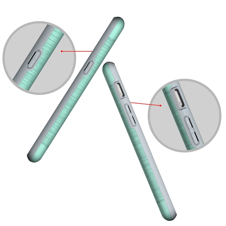 For OnePlus  3 Brushed Texture Separable TPU + PC Combination Back Case with Card Slot & Holder