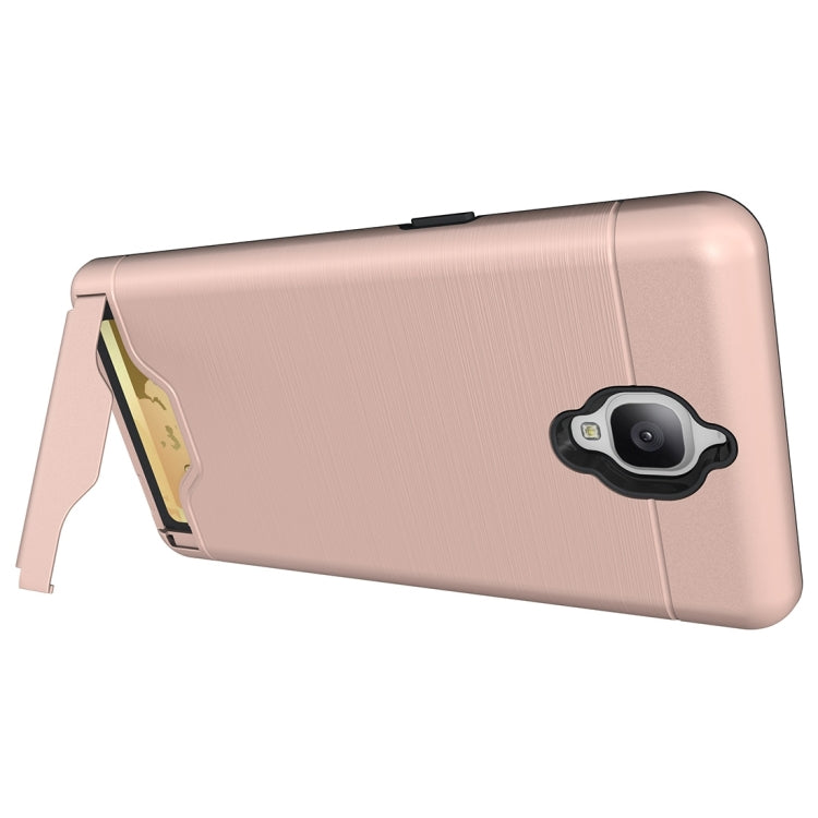 For OnePlus  3 Brushed Texture Separable TPU + PC Combination Back Case with Card Slot & Holder