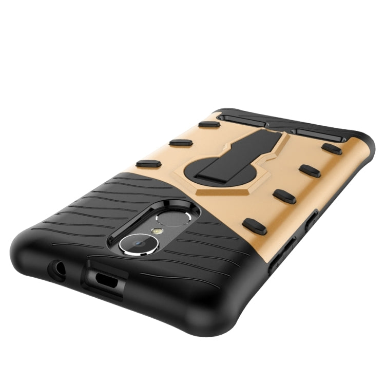 For Lenovo K6 / K6 Power Shock-Resistant 360 Degree Spin Sniper Hybrid Case TPU + PC Combination Case with Holder