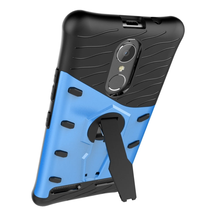 For Lenovo K6 / K6 Power Shock-Resistant 360 Degree Spin Sniper Hybrid Case TPU + PC Combination Case with Holder