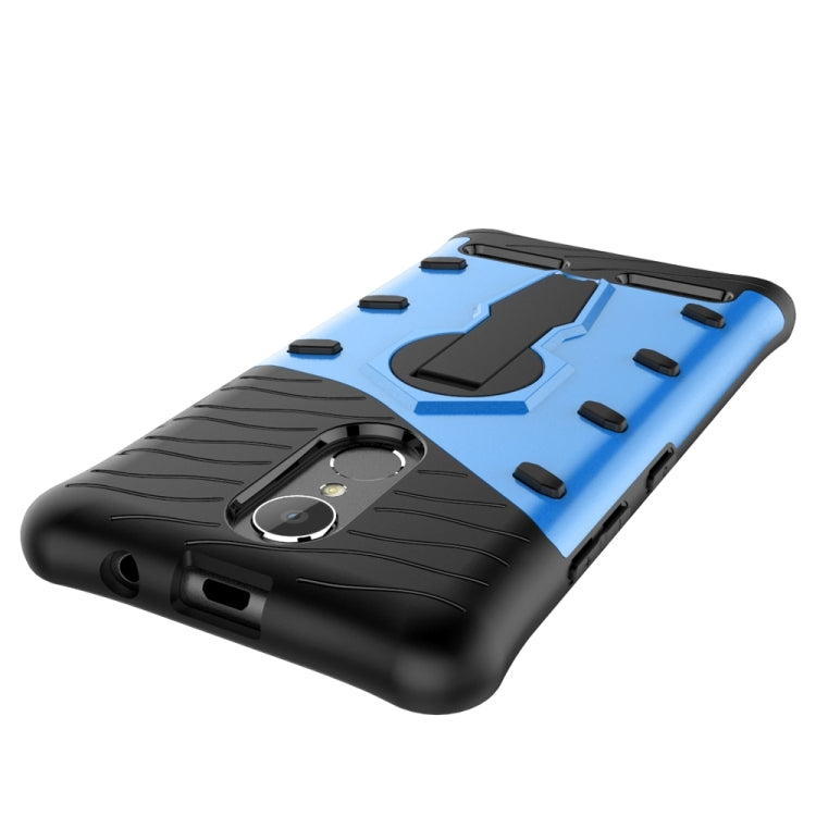 For Lenovo K6 / K6 Power Shock-Resistant 360 Degree Spin Sniper Hybrid Case TPU + PC Combination Case with Holder