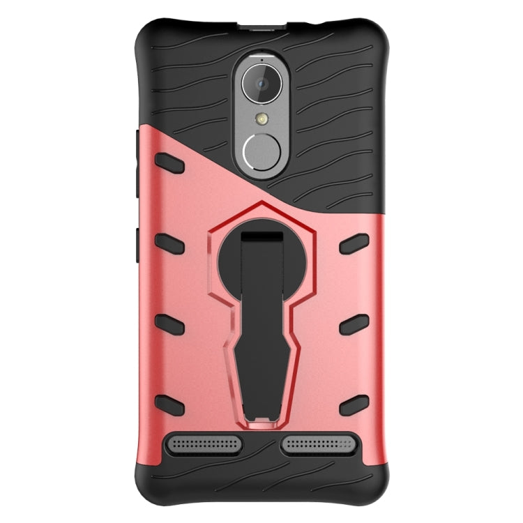 For Lenovo K6 / K6 Power Shock-Resistant 360 Degree Spin Sniper Hybrid Case TPU + PC Combination Case with Holder