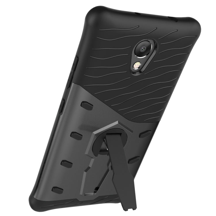 For Lenovo Vibe P2 Shock-Resistant 360 Degree Spin Sniper Hybrid Case TPU + PC Combination Case with Holder