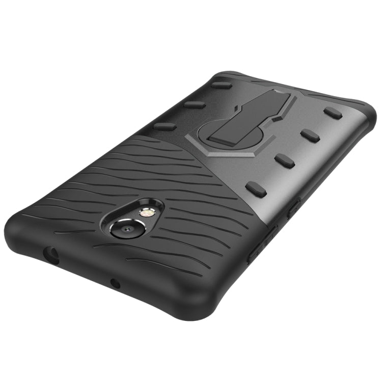 For Lenovo Vibe P2 Shock-Resistant 360 Degree Spin Sniper Hybrid Case TPU + PC Combination Case with Holder
