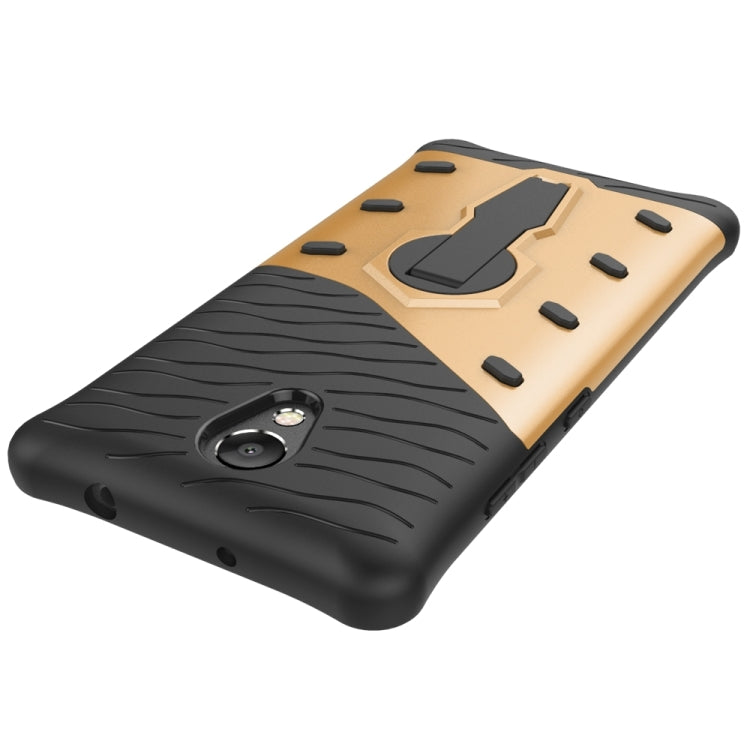 For Lenovo Vibe P2 Shock-Resistant 360 Degree Spin Sniper Hybrid Case TPU + PC Combination Case with Holder