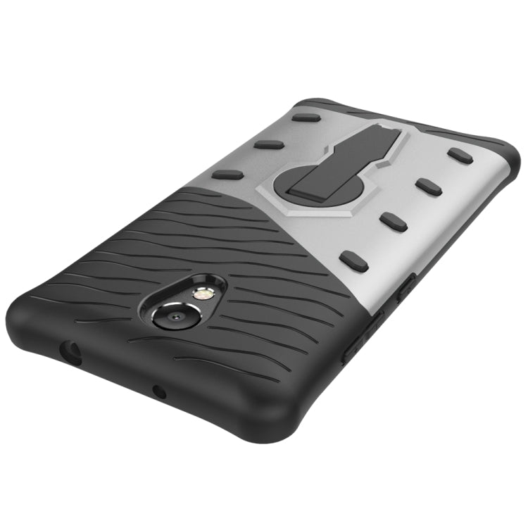 For Lenovo Vibe P2 Shock-Resistant 360 Degree Spin Sniper Hybrid Case TPU + PC Combination Case with Holder