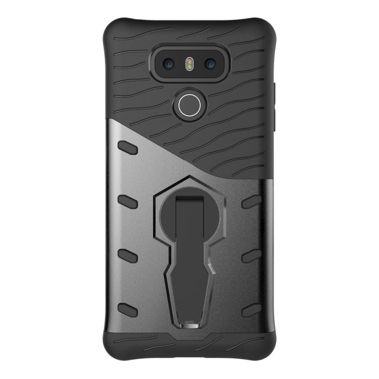For LG G6 Shock-Resistant 360 Degree Spin Sniper Hybrid Case TPU + PC Combination Case with Holder
