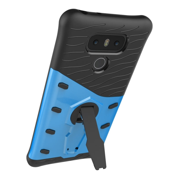 For LG G6 Shock-Resistant 360 Degree Spin Sniper Hybrid Case TPU + PC Combination Case with Holder