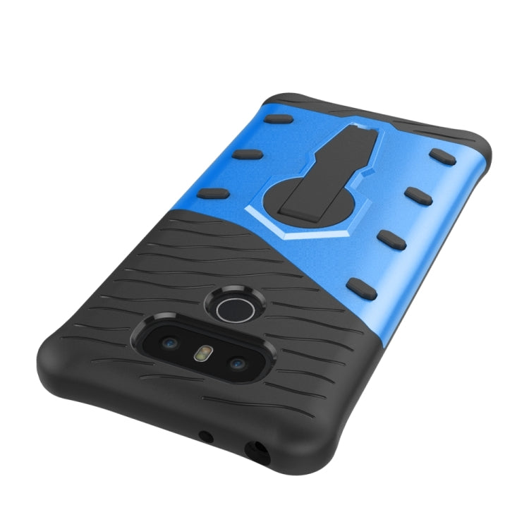 For LG G6 Shock-Resistant 360 Degree Spin Sniper Hybrid Case TPU + PC Combination Case with Holder