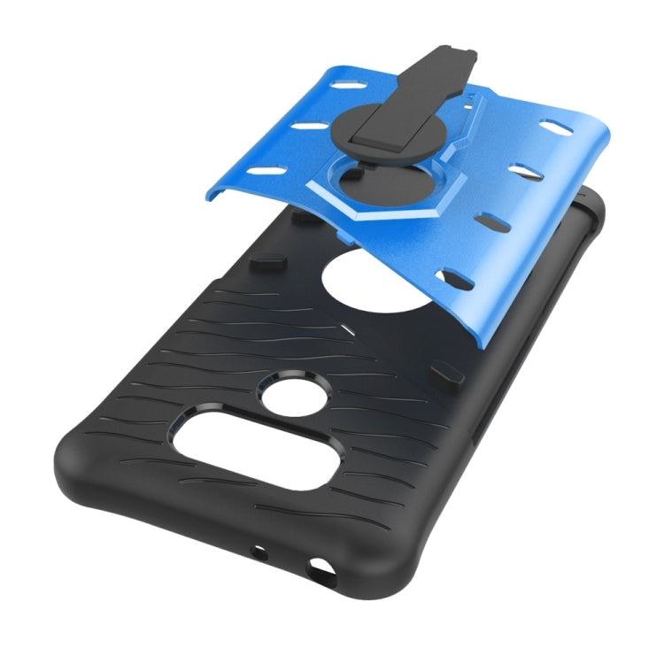 For LG G6 Shock-Resistant 360 Degree Spin Sniper Hybrid Case TPU + PC Combination Case with Holder