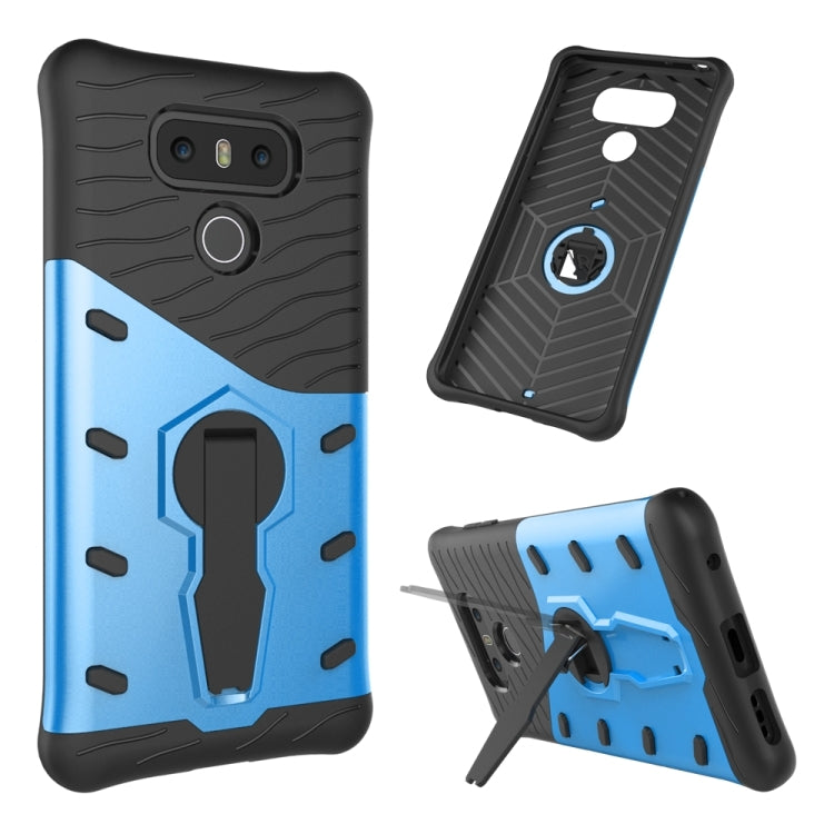 For LG G6 Shock-Resistant 360 Degree Spin Sniper Hybrid Case TPU + PC Combination Case with Holder