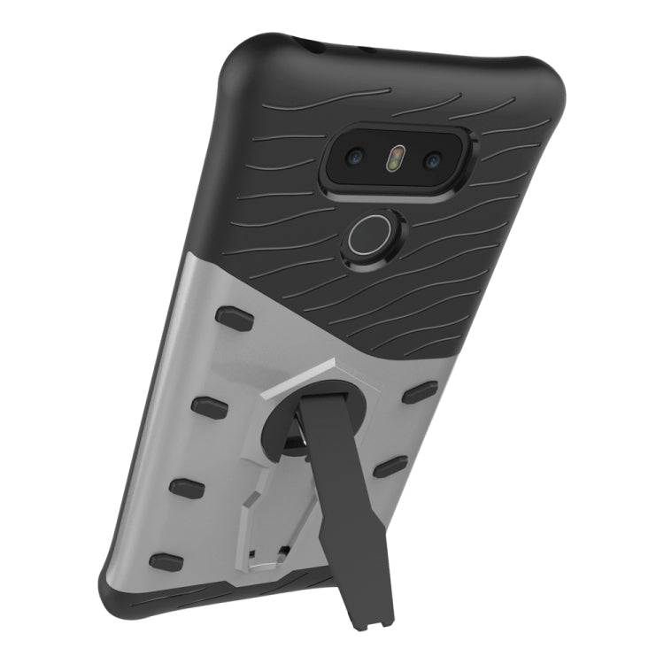 For LG G6 Shock-Resistant 360 Degree Spin Sniper Hybrid Case TPU + PC Combination Case with Holder
