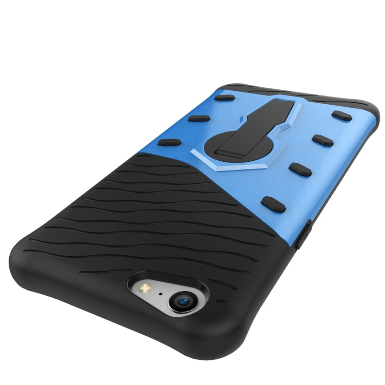 For OPPO  A57 Shock-Resistant 360 Degree Spin Sniper Hybrid Case TPU + PC Combination Case with Holder