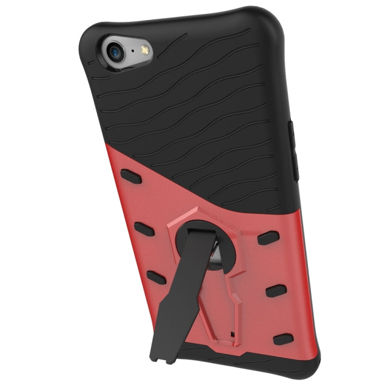 For OPPO  A57 Shock-Resistant 360 Degree Spin Sniper Hybrid Case TPU + PC Combination Case with Holder