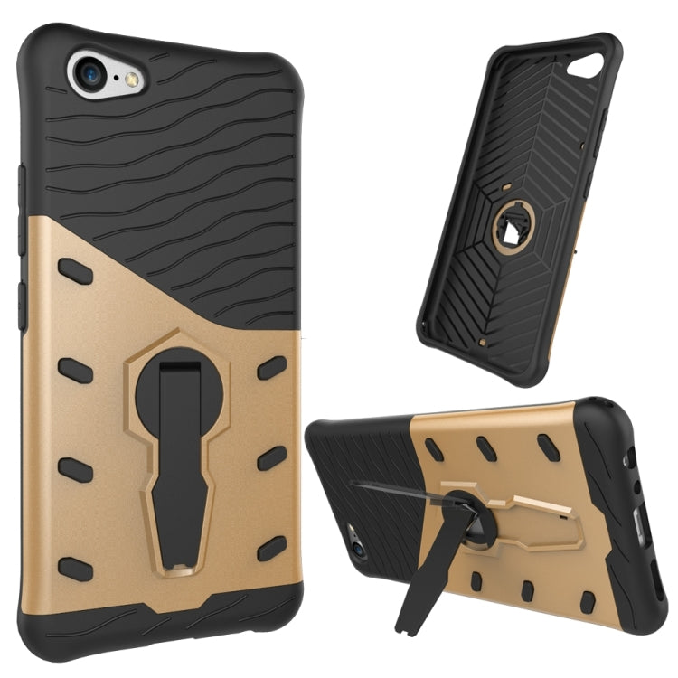 For Vivo  X9 Plus Shock-Resistant 360 Degree Spin Sniper Hybrid Case TPU + PC Combination Case with Holder